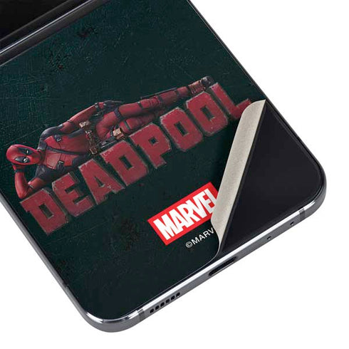 Marvel Deadpool Legacy Posing Deadpool Galaxy Z Flip5 5G Skin